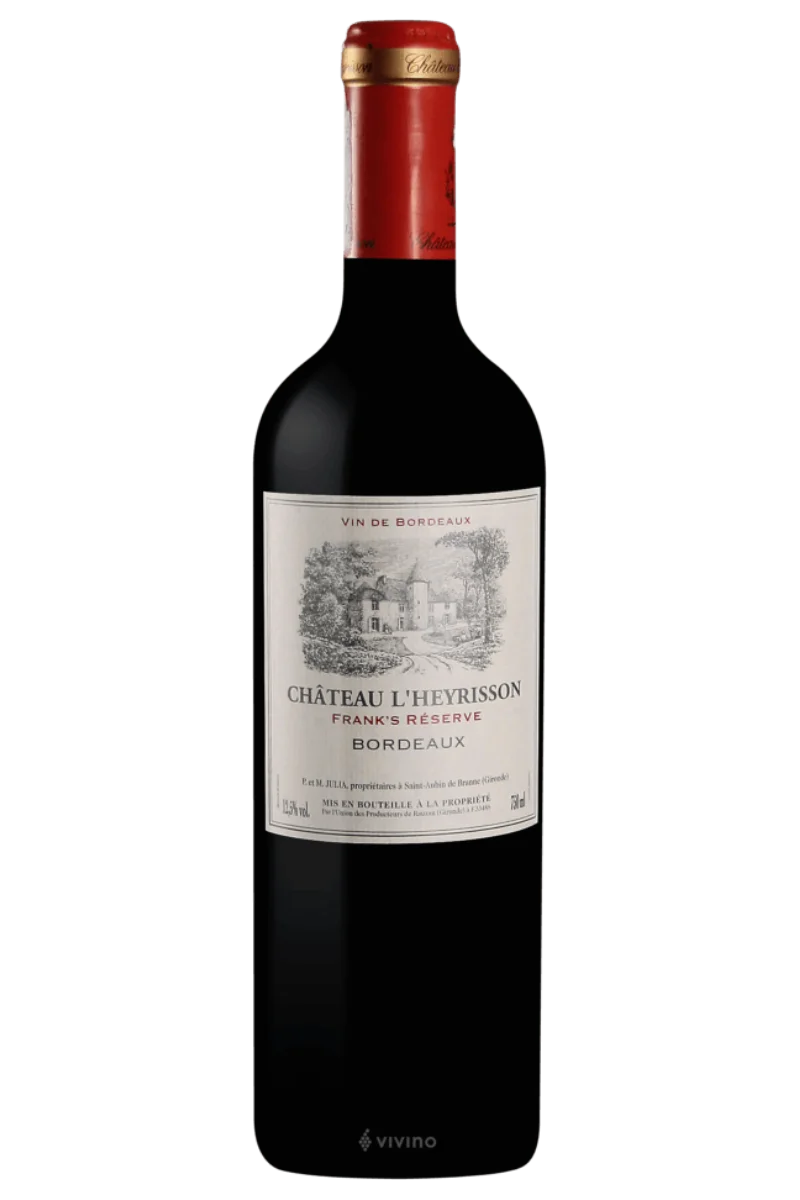 Chateau l’heyrisson frank’s réserve bordeaux 2021